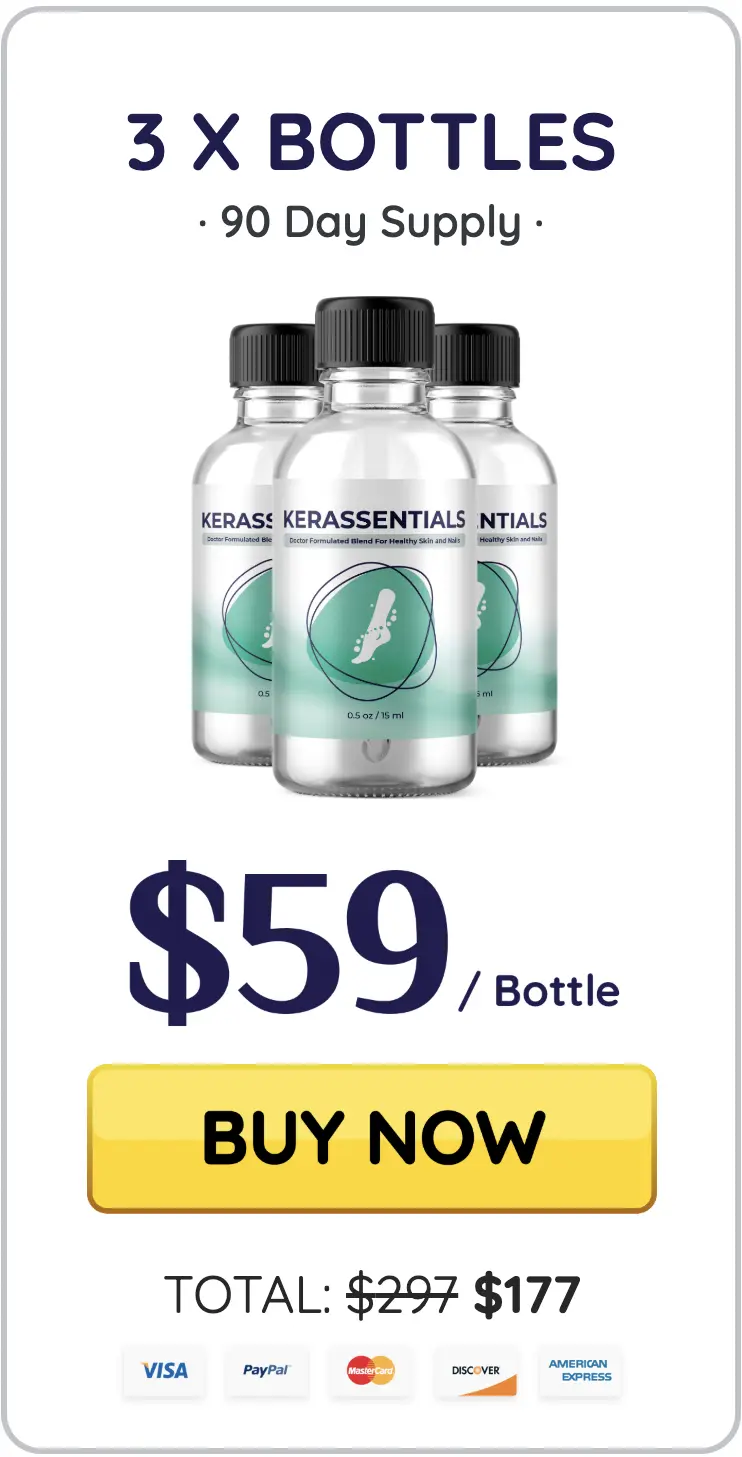 Kerassentials kerassentials three bottles order