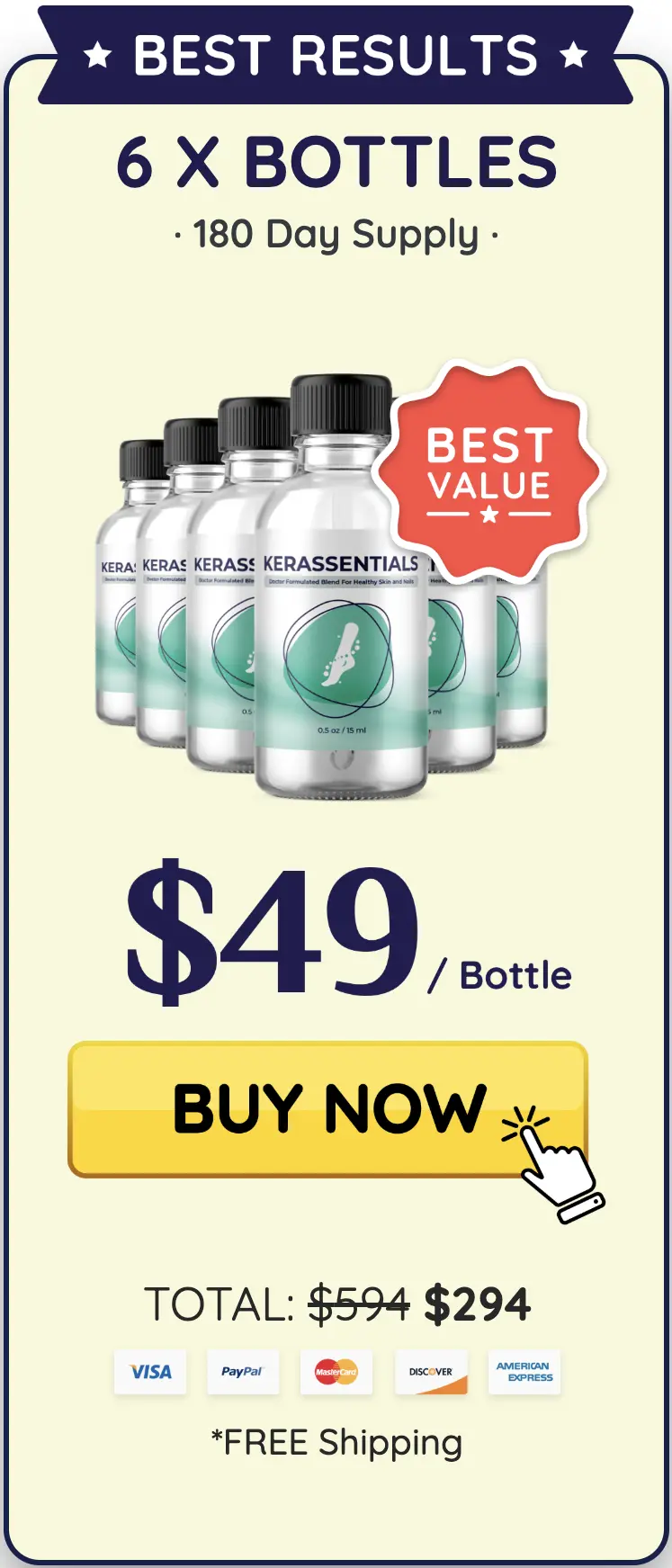 Kerassentials kerassentials 6 bottles